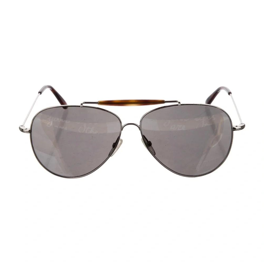 Valentino Silver Aviator Sunglasses - Picture 4 of 16